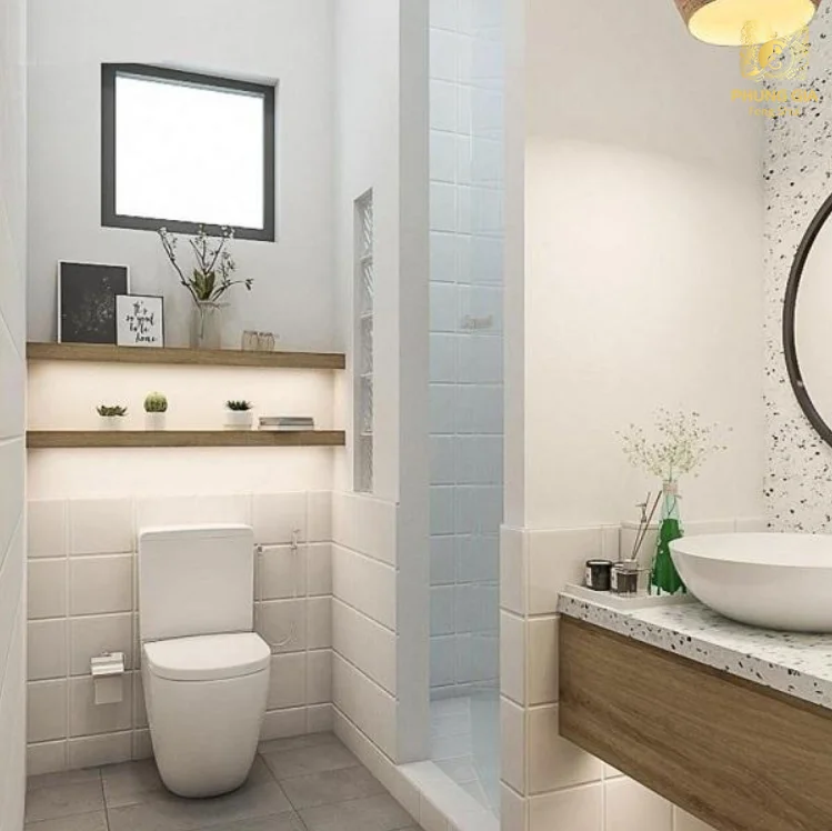 Không gian nhà vệ sinh trong phòng ngủ đẹp 