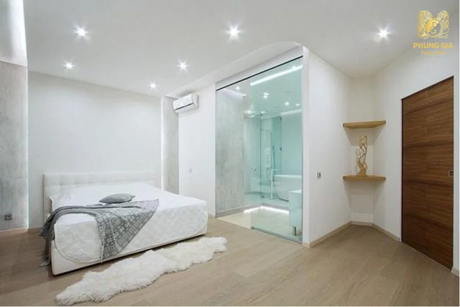 Ý tưởng thiết kế nhà vệ sinh trong phòng ngủ 20m2 lạ mắt