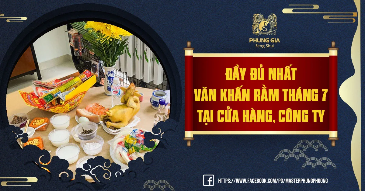 Đầy Đủ Nhất - Văn Khấn Rằm Tháng 7 Tại Cửa Hàng, Công Ty