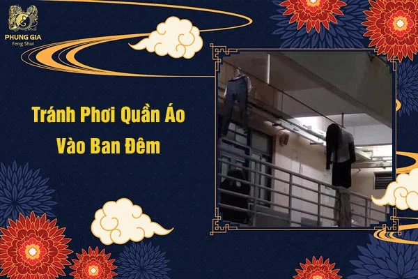 Tránh Phơi Quần Áo Vào Ban Đêm