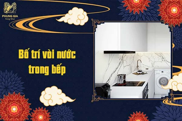 Bố trí vòi nước trong bếp