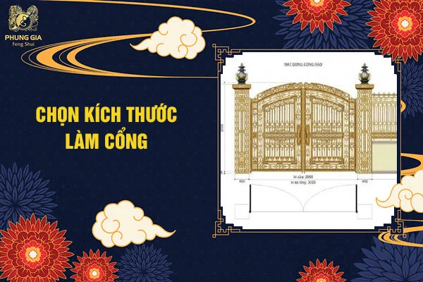 Chọn kích thước làm cổng
